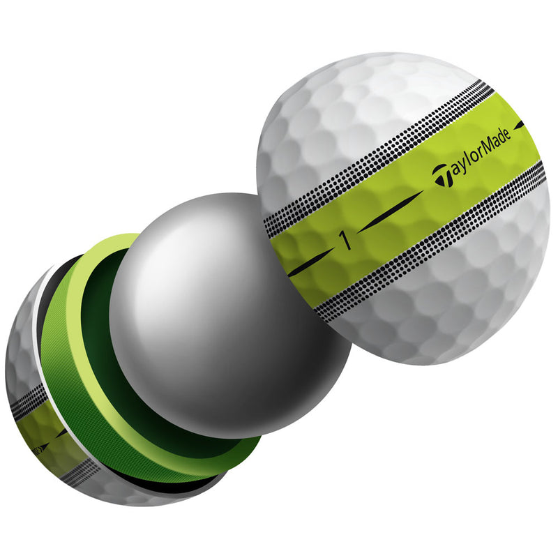 TaylorMade Tour Response Golf Balls - Stripe - 3-Ball Sleeve