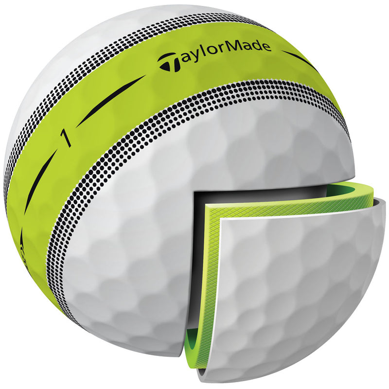 TaylorMade Tour Response Golf Balls - Stripe - 3-Ball Sleeve