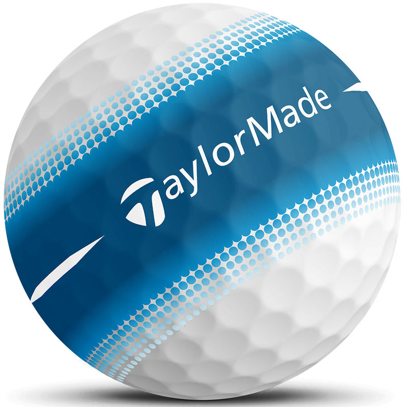 TaylorMade Tour Response Stripe Golf Balls - Blue - 3-Ball Sleeve