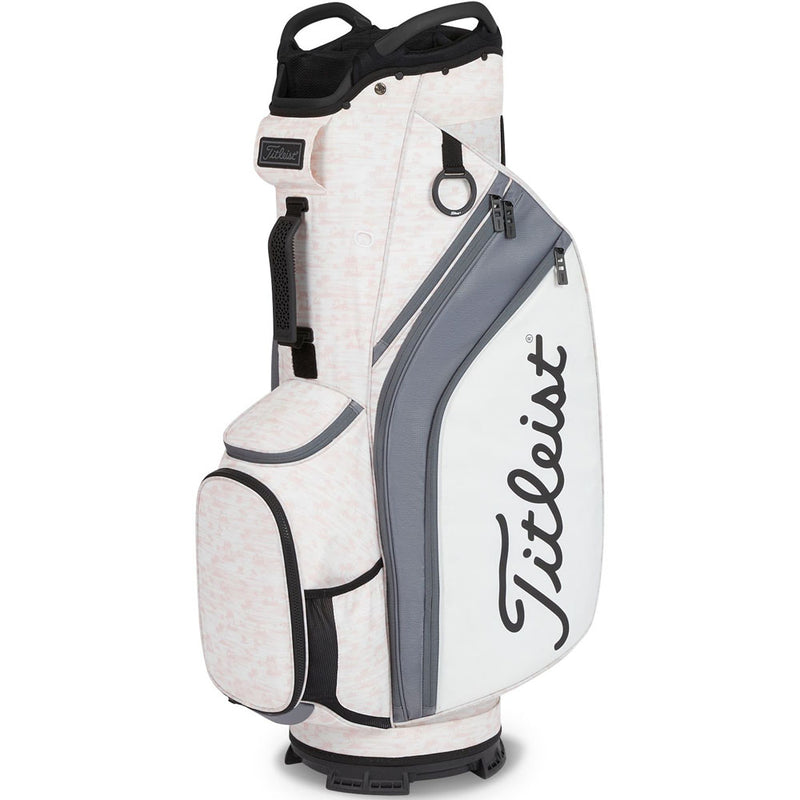 Titleist 14 Lightweight Cart Bag - Pink/Charcoal/White