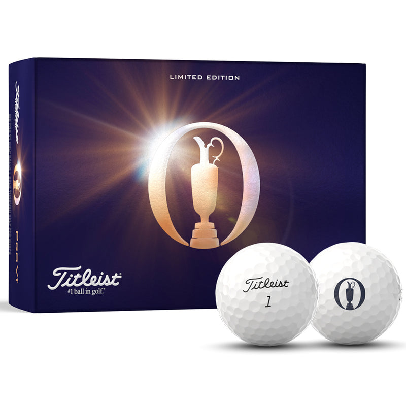 Titleist Pro V1 Golf Balls The Open 2024 Limited Edition - White - 6 Pack