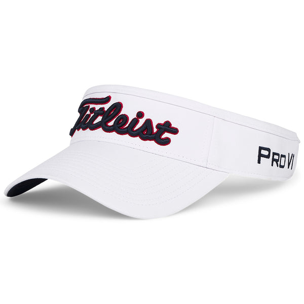 Titleist Tour Performance Visor - White/Navy/Red