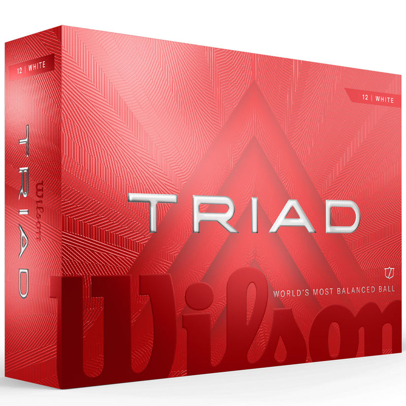 Wilson Triad Golf Balls - White - 12 Pack