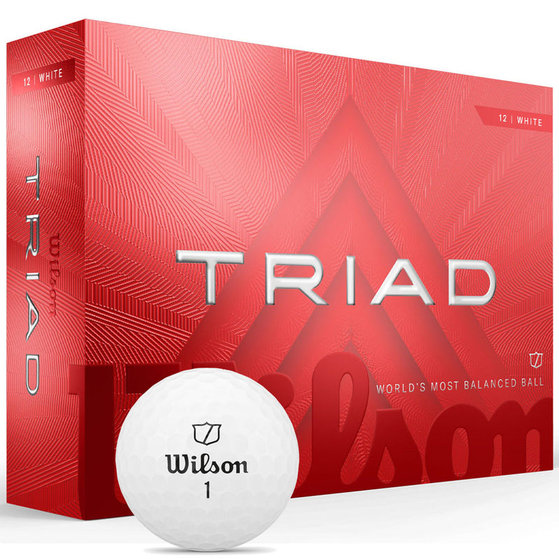 Wilson Triad Golf Balls - White - 12 Pack