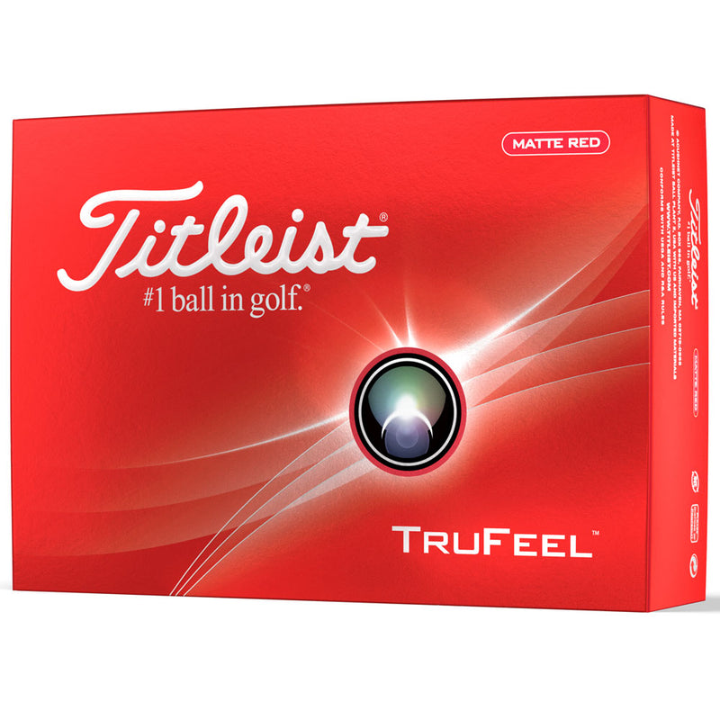 Titleist TruFeel Golf Balls - Red - 12 Pack