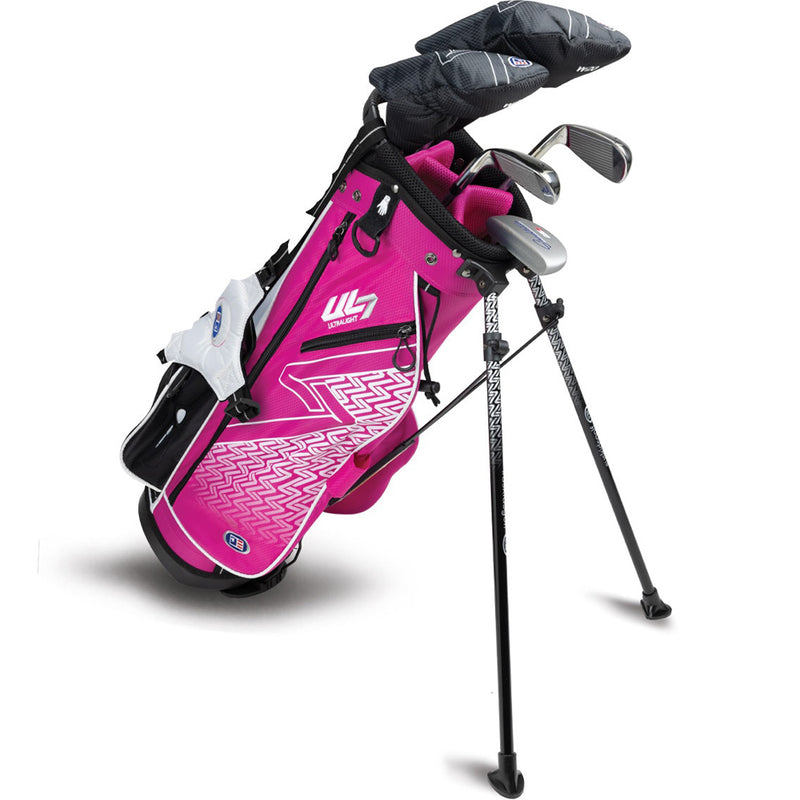 U.S Kids Golf Junior Ultralight 7 51 5 Club Stand Set Pink - (51-54" Golfer Height)