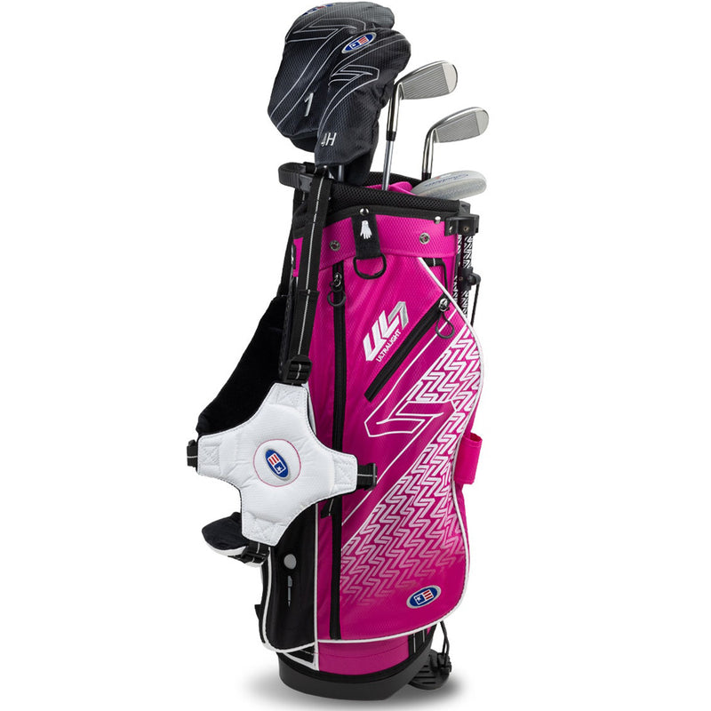 U.S Kids Golf Junior Ultralight 7 51 5 Club Stand Set Pink - (51-54" Golfer Height)