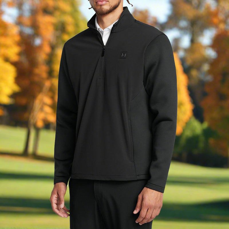 Under Armour Drive Pro Storm Hybrid 1/2 Zip Sweater - Anthracite/Black