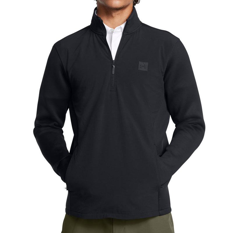 Under Armour Drive Pro Storm Hybrid 1/2 Zip Sweater - Black