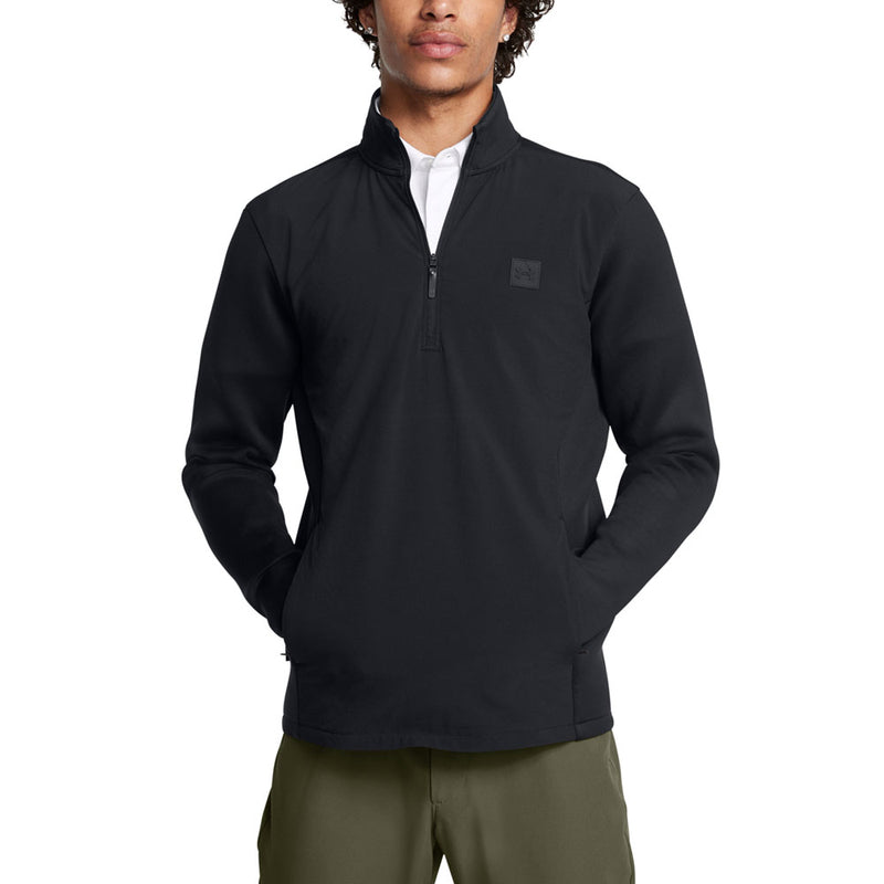 Under Armour Drive Pro Storm Hybrid 1/2 Zip Sweater - Black