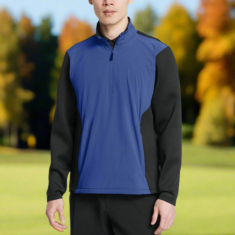 Under Armour Drive Pro Storm Hybrid 1/2 Zip Sweater - Tech Blue/Black