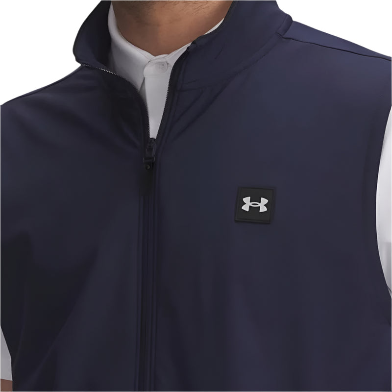 Under Armour Drive Pro Storm Hybrid Gilet - Midnight Navy/Metallic Silver