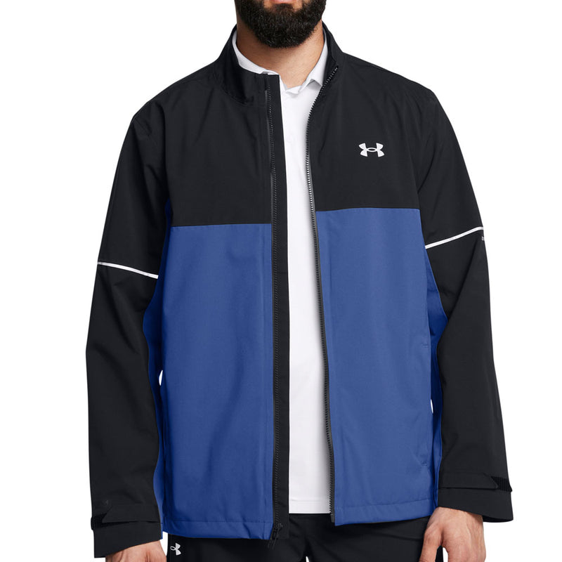 Under Armour Drive Rain Waterproof Jacket - Black/Tech Blue