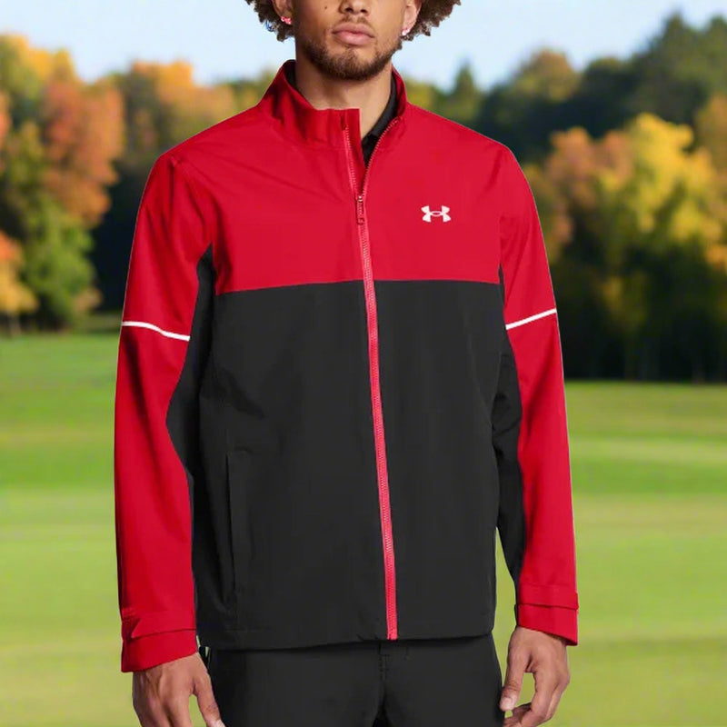 Under Armour Drive Rain Waterproof Jacket - Red/Black