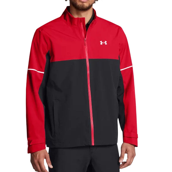 Under Armour Drive Rain Waterproof Jacket - Red/Black