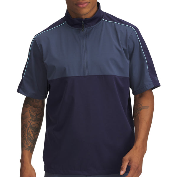 Under Armour Drive Wind Short Sleeve 1/4 Zip - Midnight Navy/Downpour Grey/Downpour Grey