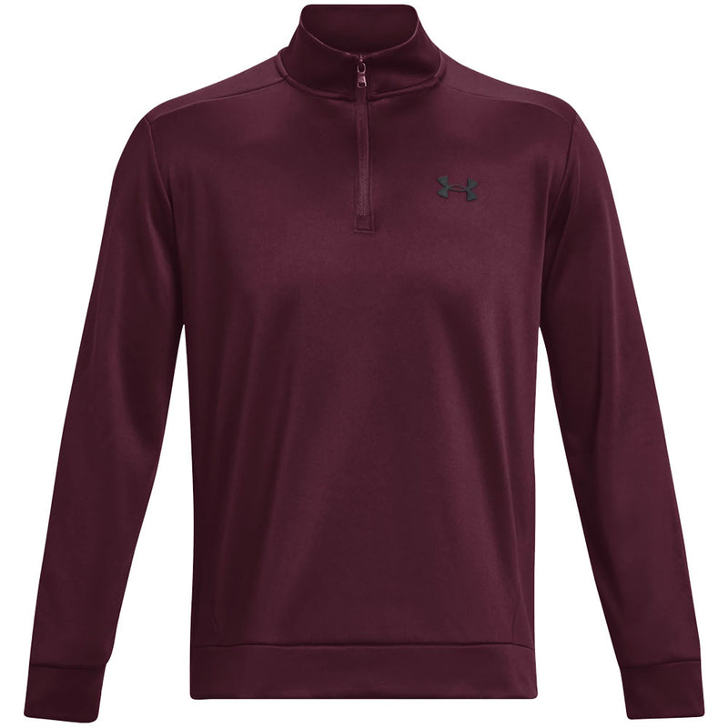 Under Armour Fleece 1/4 Zip Sweater - Dark Maroon