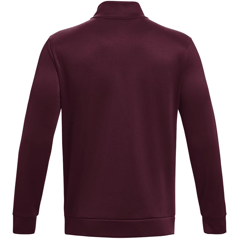 Under Armour Fleece 1/4 Zip Sweater - Dark Maroon