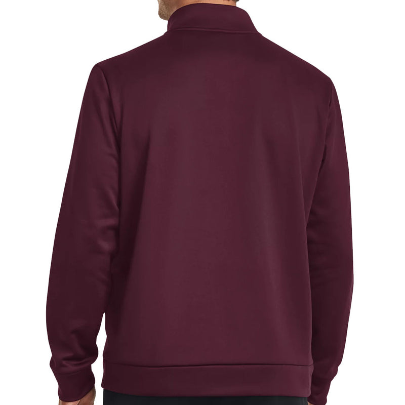 Under Armour Fleece 1/4 Zip Sweater - Dark Maroon