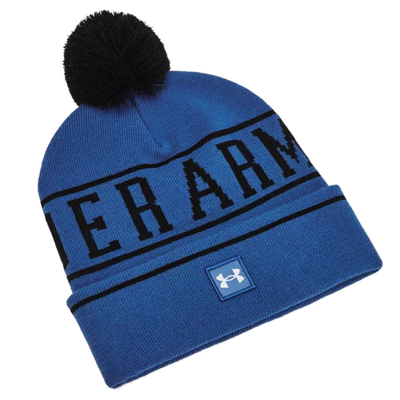 Under Armour Halftime Pom Pom Beanie - Tech Blue/Black