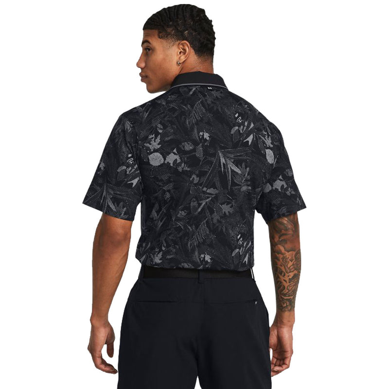 Under Armour Iso-Chill Edge Polo Shirt - Black/Pitch Gray/Castlerock