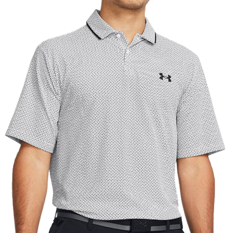 Under Armour Iso-Chill Verge Polo Shirt - White/Halo Gray/Black