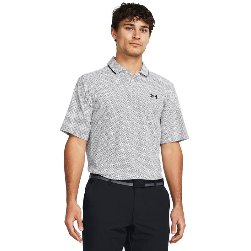 Under Armour Iso-Chill Verge Polo Shirt - White/Halo Gray/Black