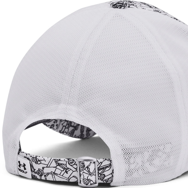 Under Armour Iso-chill Driver Mesh Adjustable Cap - White/Legendary Black