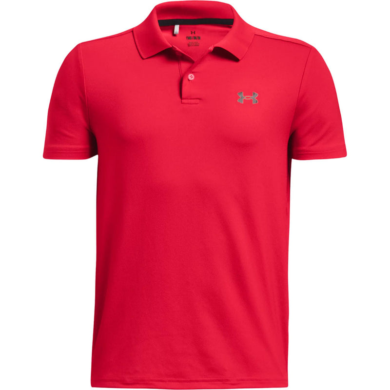 Under Armour Performance Junior Polo Shirt - Red/Black