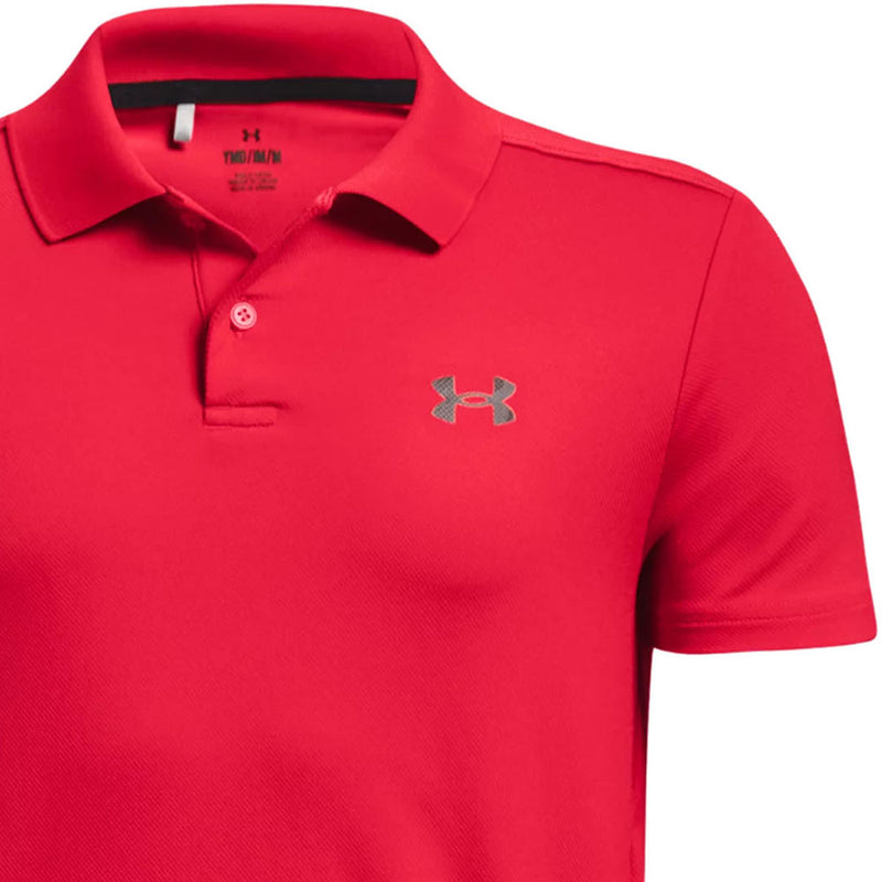 Under Armour Performance Junior Polo Shirt - Red/Black