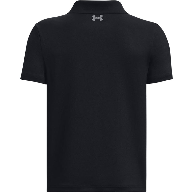 Under Armour Performance Junior Polo Shirt - Black/Pitch Gray