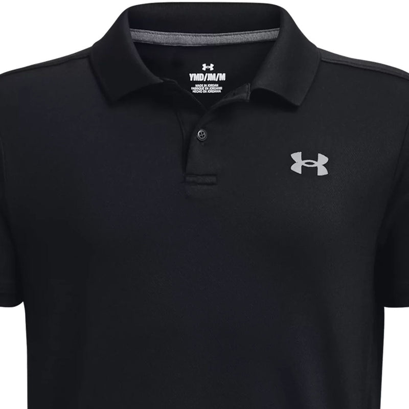 Under Armour Performance Junior Polo Shirt - Black/Pitch Gray