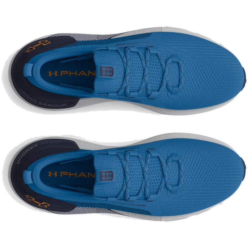 Under Armour Phantom Golf Spikeless Waterproof Shoes - Photon Blue/Midnight Navy/Nova Or