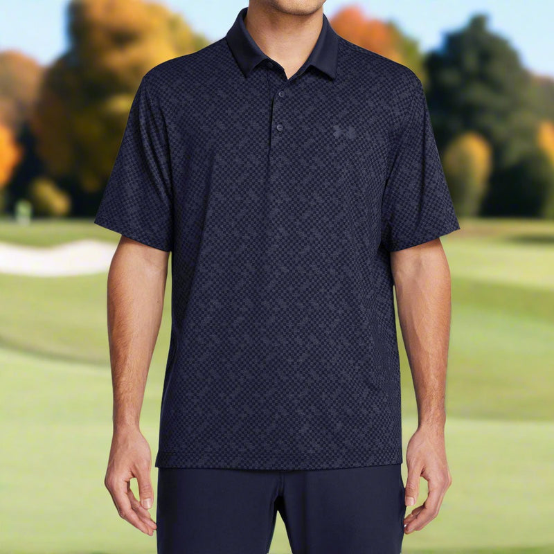 Under Armour Playoff 3.0 Check Jaq Polo Shirt - Midnight Navy