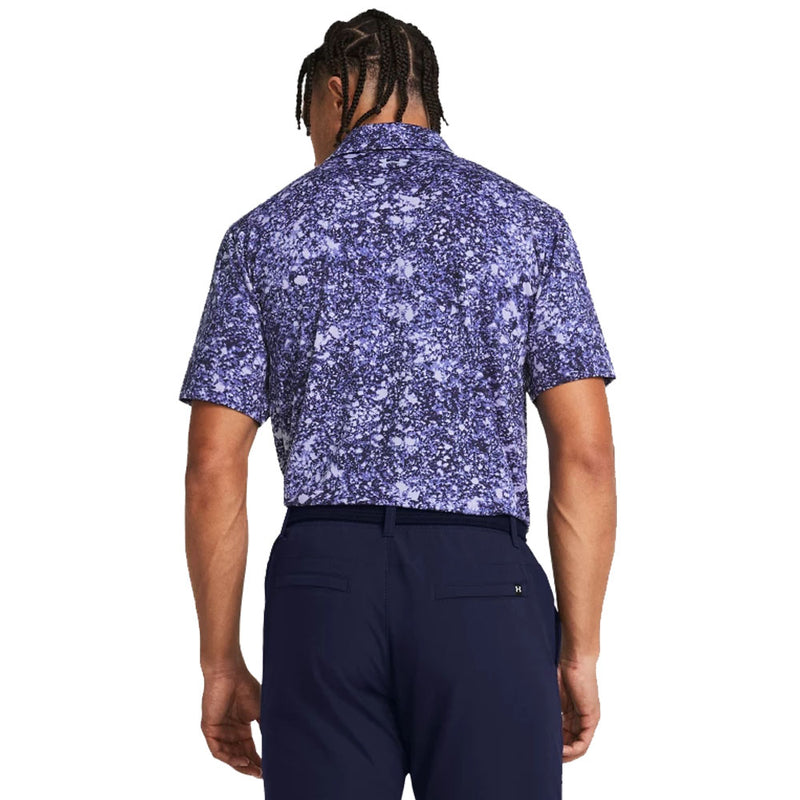 Under Armour Playoff 3.0 Printed Polo Shirt - Midnight Navy/Celeste/Celeste