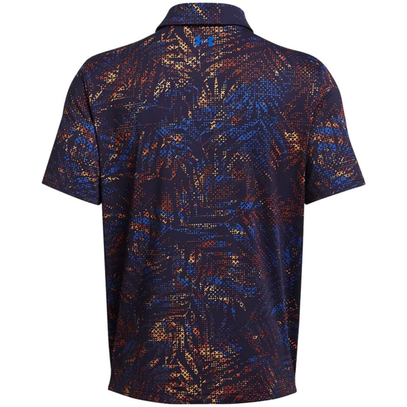 Under Armour Playoff 3.0 Printed Polo Shirt - Midnight Navy/Phoenix/Photon