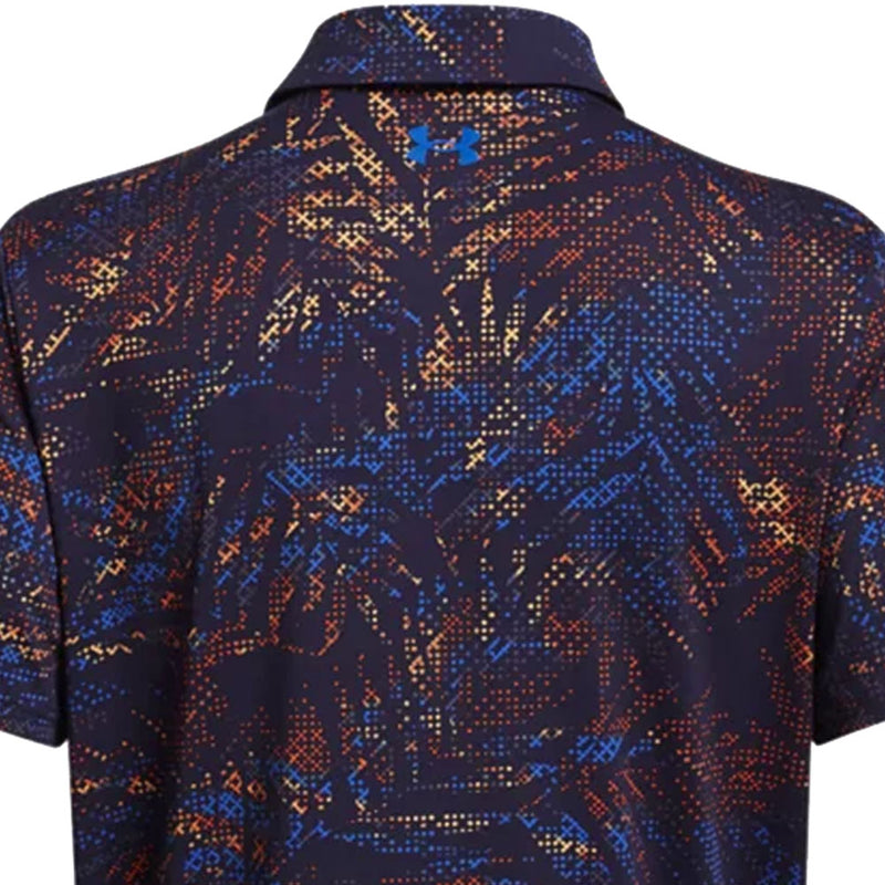 Under Armour Playoff 3.0 Printed Polo Shirt - Midnight Navy/Phoenix/Photon