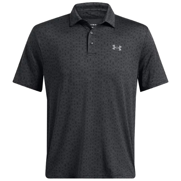 Under Armour Playoff 3.0 Printed Polo Shirt - Anthracite/Black