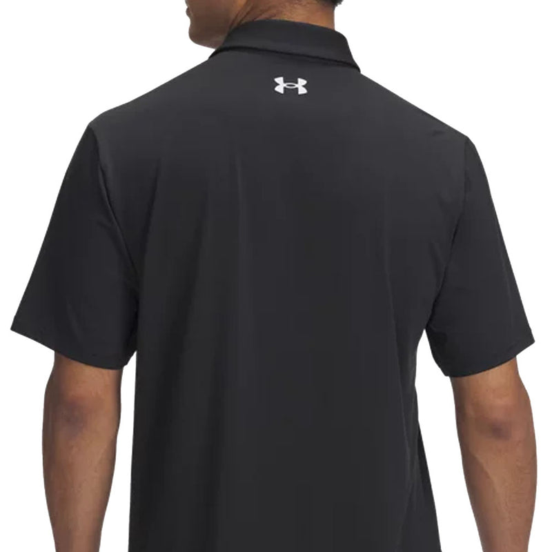 Under Armour Playoff 3.0 Stripe Polo Shirt - Black/Summit White/White