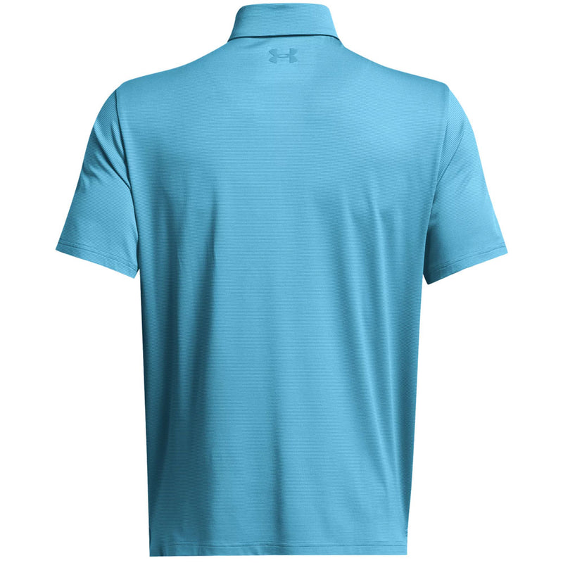 Under Armour Playoff 3.0 Stripe Polo Shirt - Capri/Sky Blue/Capri