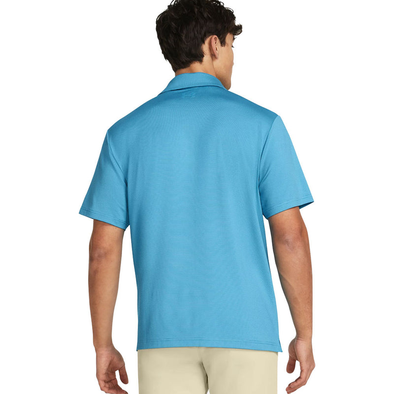 Under Armour Playoff 3.0 Stripe Polo Shirt - Capri/Sky Blue/Capri