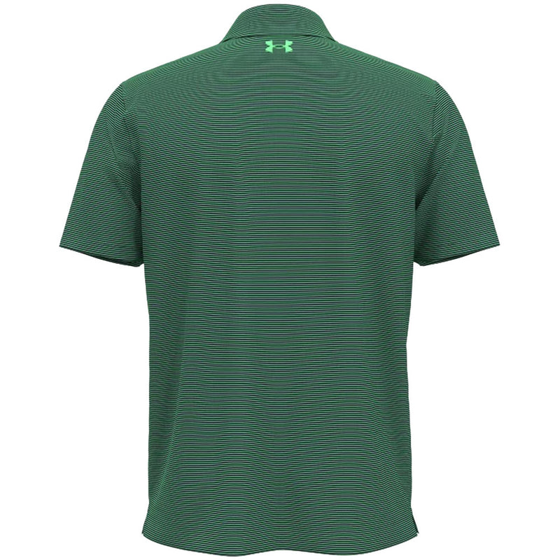 Under Armour Playoff 3.0 Stripe Polo Shirt - Midnight Navy/Matrix Green/Midnight Navy