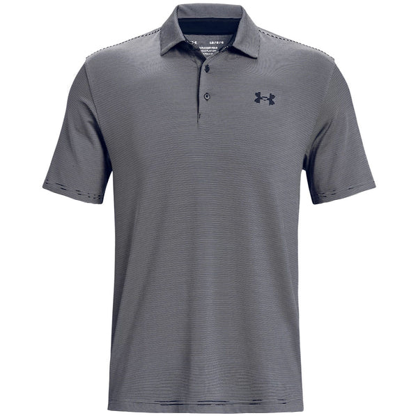 Under Armour Playoff 3.0 Stripe Polo Shirt - Midnight Navy/White/Midnight Navy