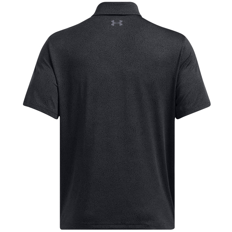 Under Armour Playoff 3.0 Printed Polo Shirt - Black/Anthracite