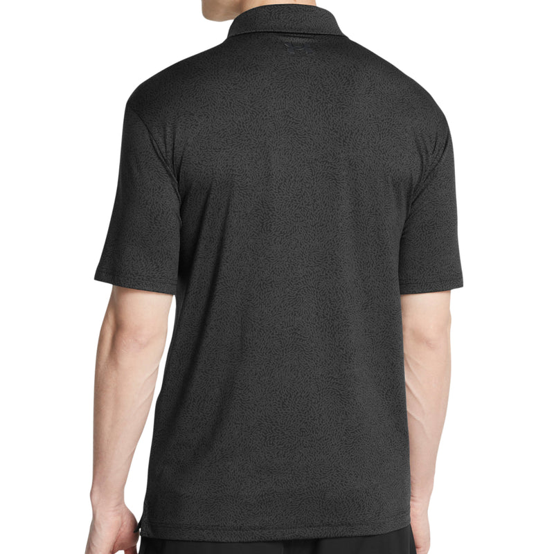 Under Armour Playoff 3.0 Printed Polo Shirt - Black/Anthracite