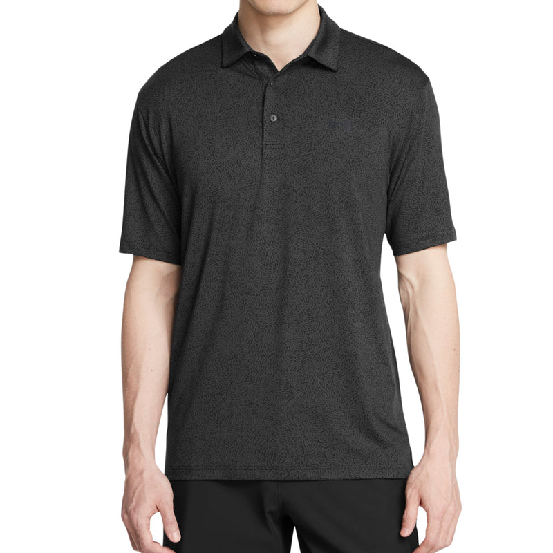 Under Armour Playoff 3.0 Printed Polo Shirt - Black/Anthracite