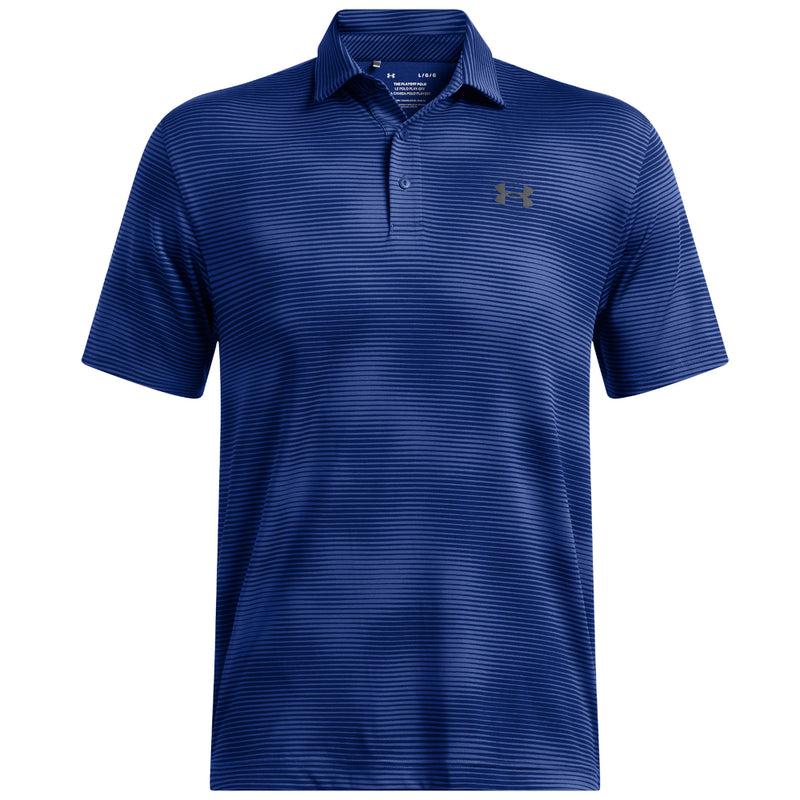 Under Armour Playoff 3.0 Printed Polo Shirt - Tech Blue/Black