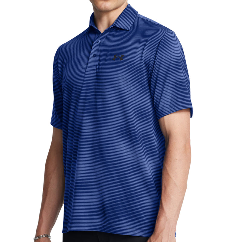 Under Armour Playoff 3.0 Printed Polo Shirt - Tech Blue/Black