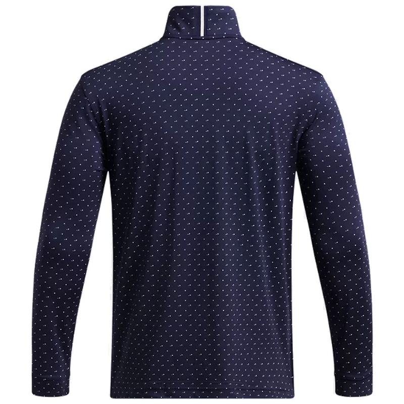 Under Armour Playoff Printed 1/4 Zip Sweater - Midnight Navy/White