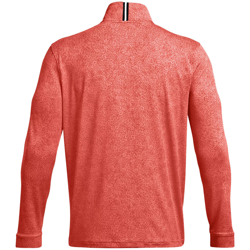 Under Armour Playoff Printed 1/4 Zip Pullover - Coho/Red Solstice/Black